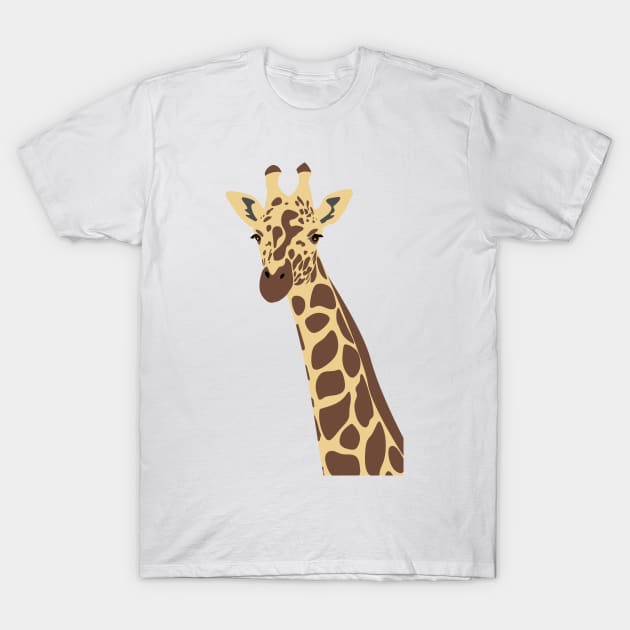 Giraffe design, vectorised T-Shirt by Bun Art Store